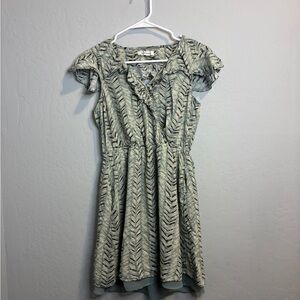 BCBGeneration Gray Patterned Mini Dress